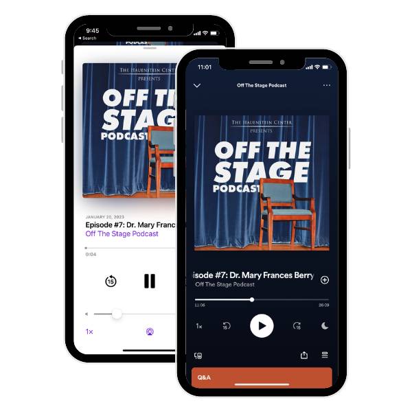 Episode #7: Dr. Mary Frances Berry - Off The Stage Podcast